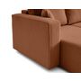 Voir la diapositive 6 : BEST MOBILIER Topaze - canapé d'angle réversible - 4 places - convertible avec coffre - en tissu bouclette