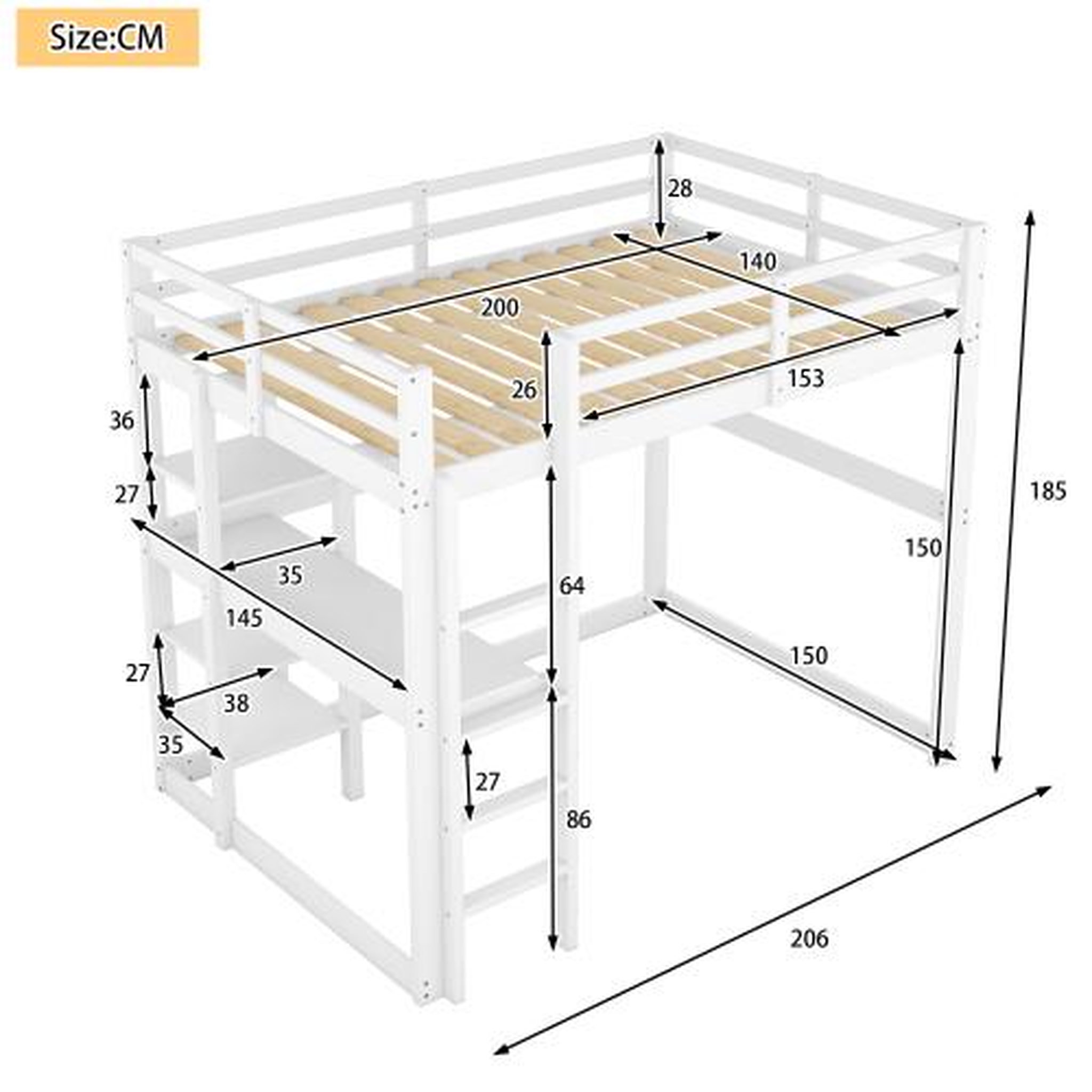 Voir la diapositive 3 : MERAX Lit mezzanine