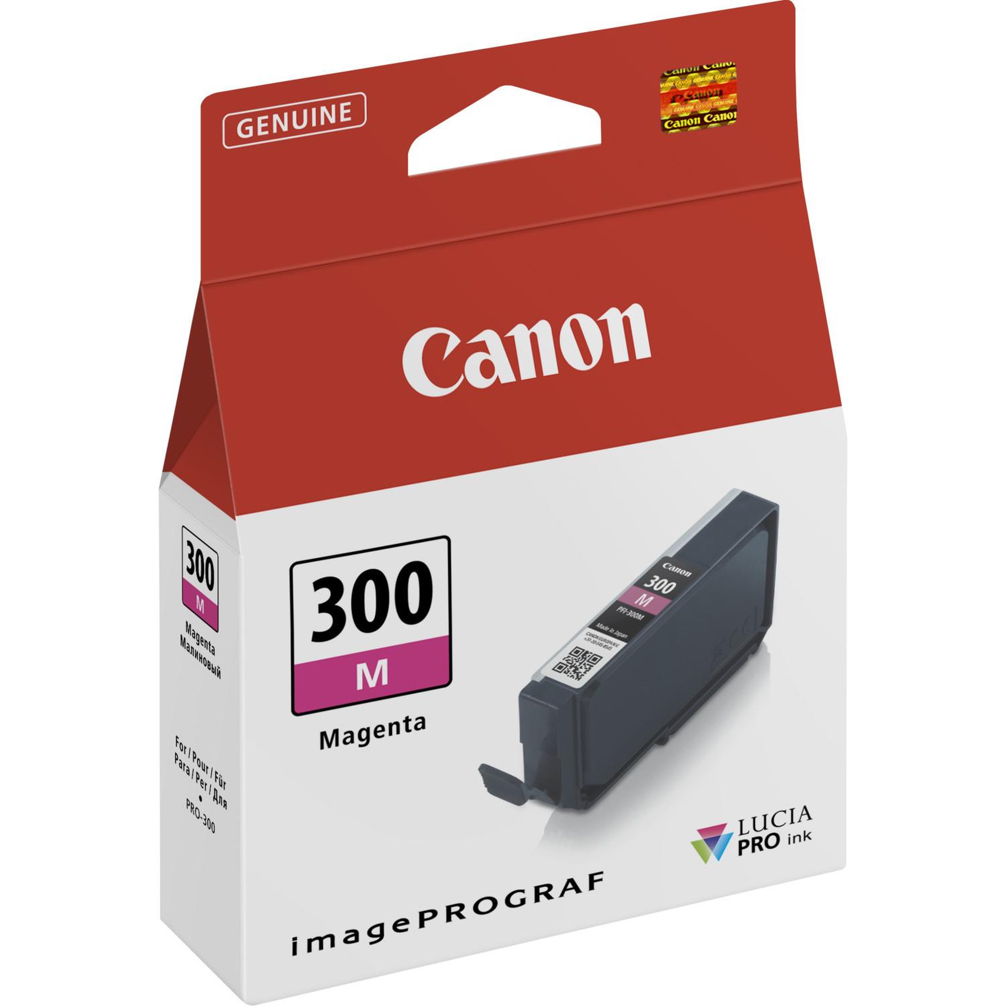 Voir la diapositive 2 : Canon Cartouche d encre Canon PFI 300 Magenta