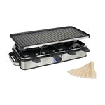Rue Princesse Raclette Princess Grill Deluxe 1400 W Noir et Argenté