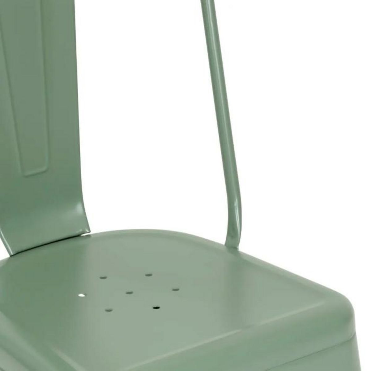 ATMOSPHERA Lot de 4 Chaises en Métal  Niko  85cm Vert Olive