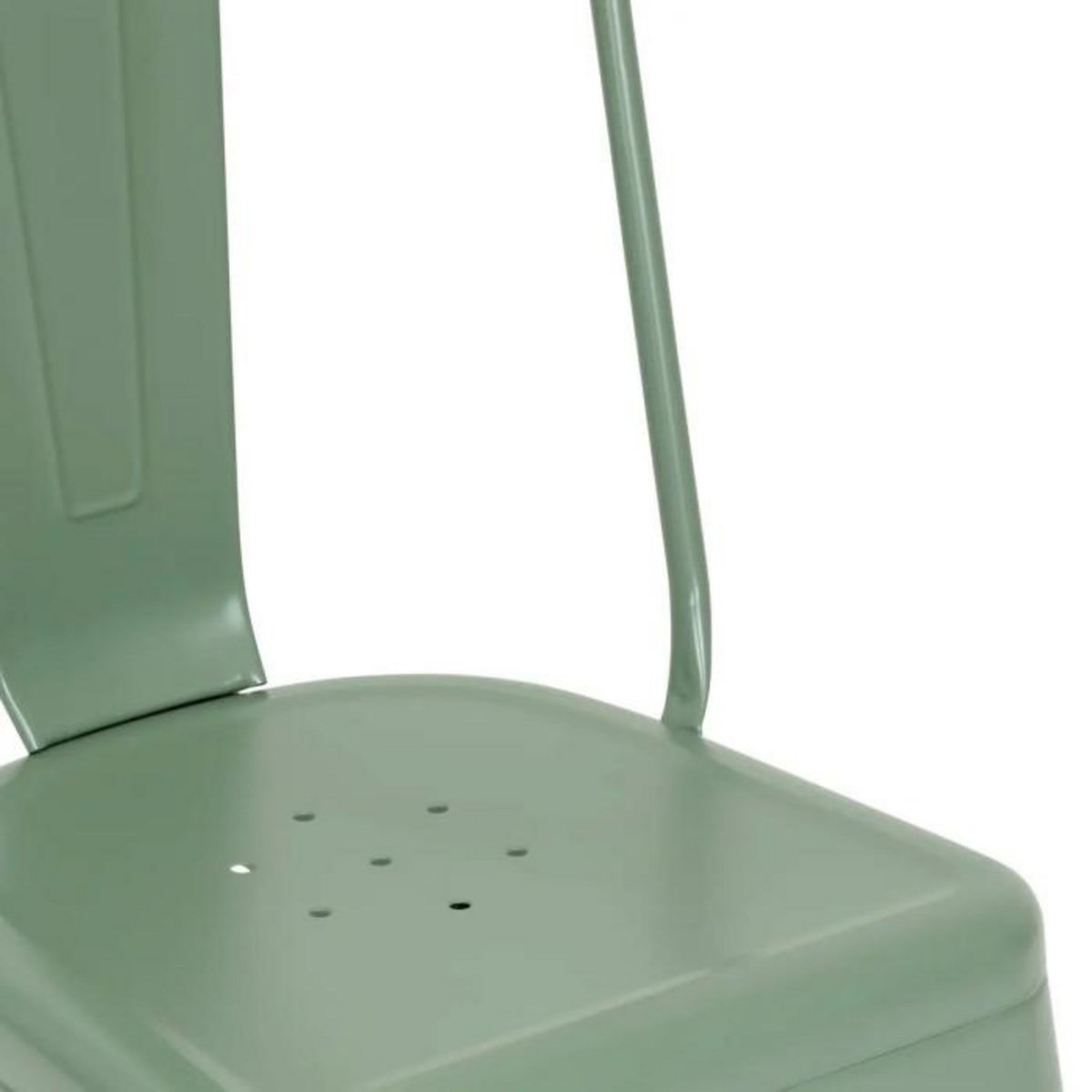 ATMOSPHERA Lot de 4 Chaises en Métal  Niko  85cm Vert Olive