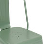 Voir la diapositive 3 : ATMOSPHERA Lot de 4 Chaises en Métal  Niko  85cm Vert Olive