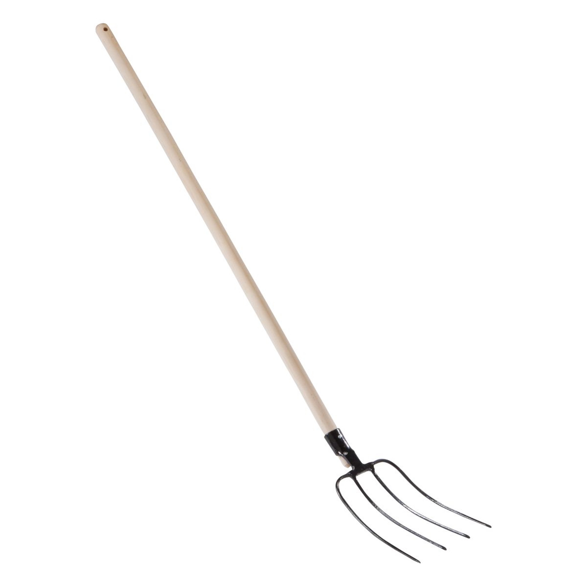 Voir la diapositive 2 : GARDENSTAR Fourche à fumier - Bois et acier