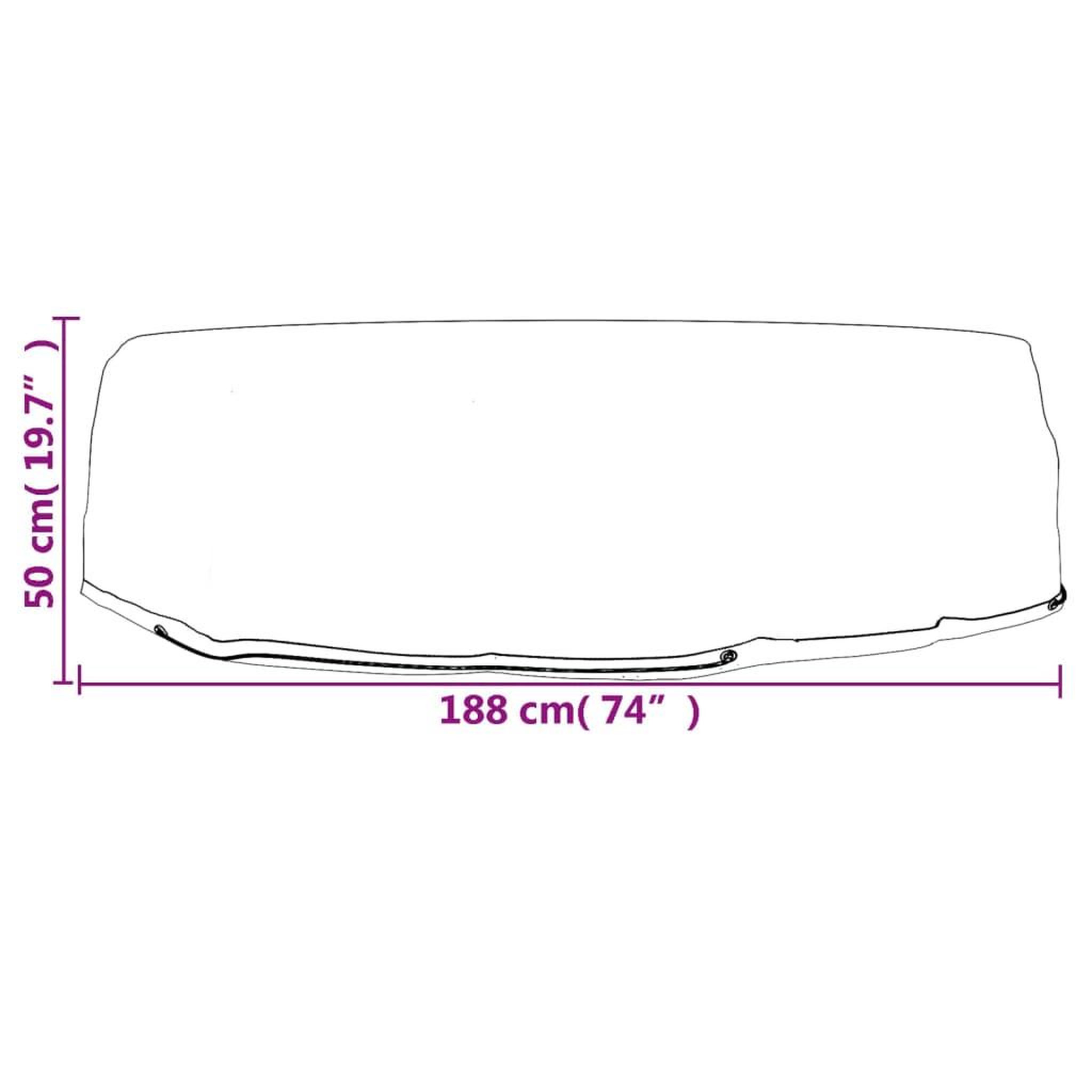 Voir la diapositive 6 : VIDAXL Housses pour salon îlot 2 pcs 8 œillets Ø188x50 cm rond