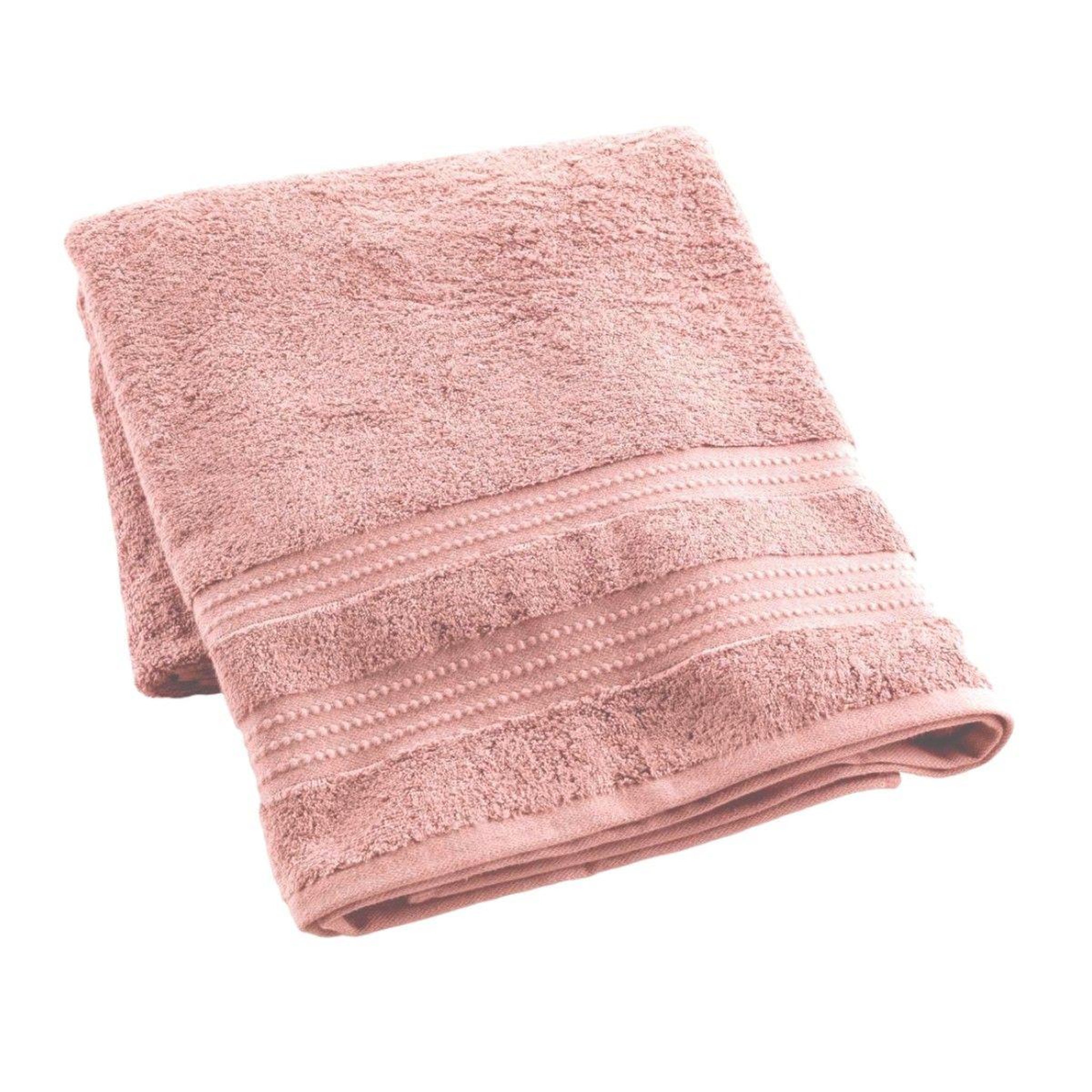Voir la diapositive 1 : Douceur d'Intérieur Drap de bain  excellence  90x150cm rose blush