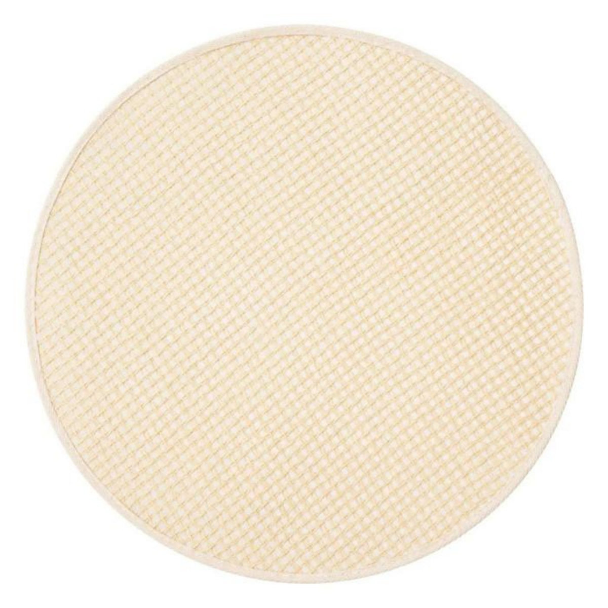 SECRET DE GOURMET Set de Table Rond en Jute  Rivi  38cm Blanc