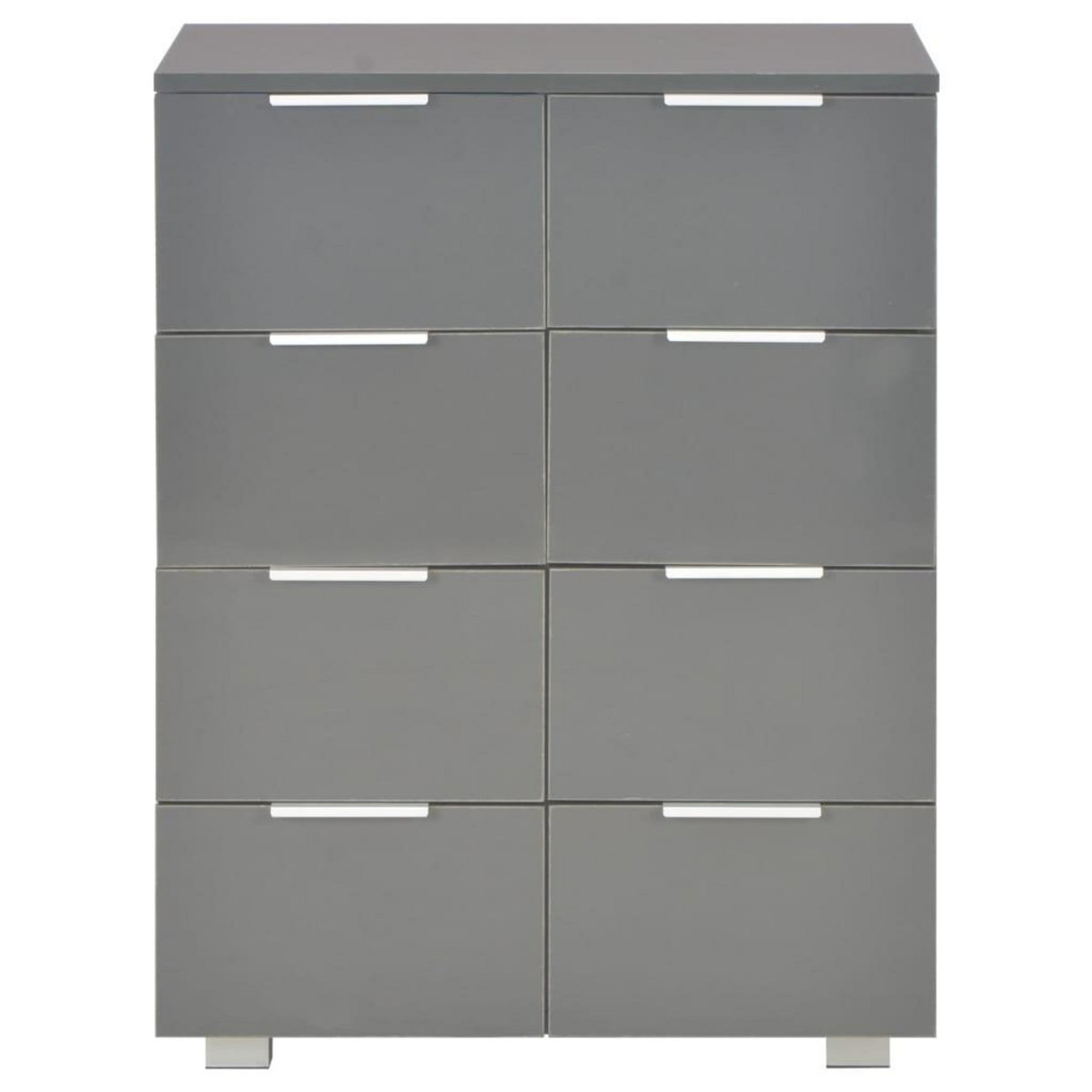 VIDAXL Buffet Gris brillant 60x35x80 cm Bois d'ingenierie