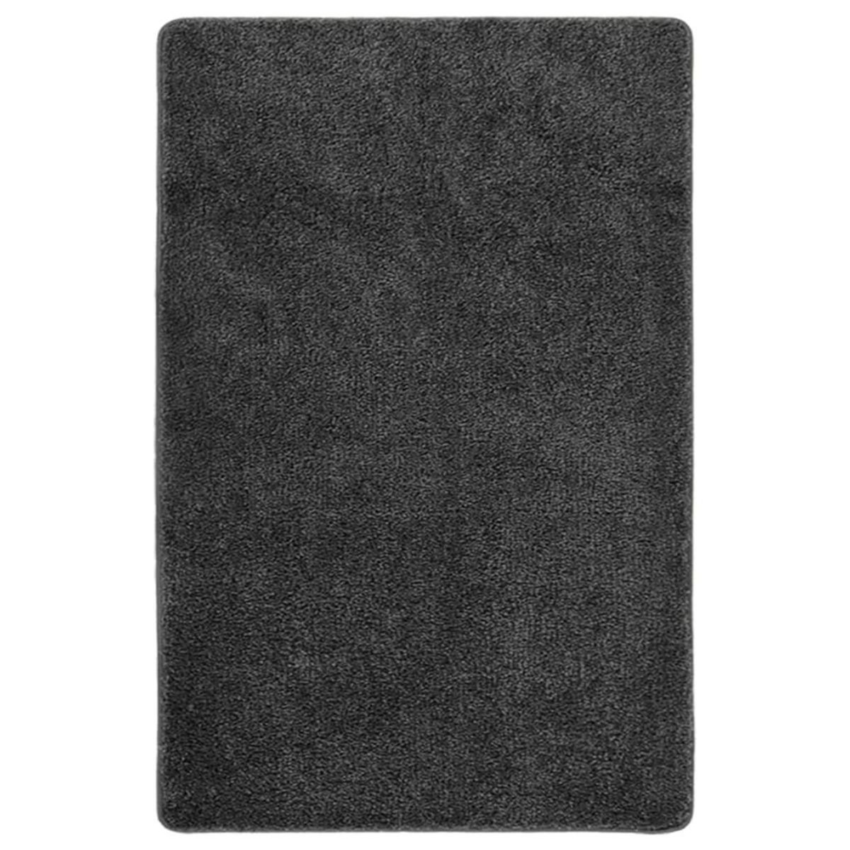 VIDAXL Tapis shaggy antiderapant Gris 200x290 cm