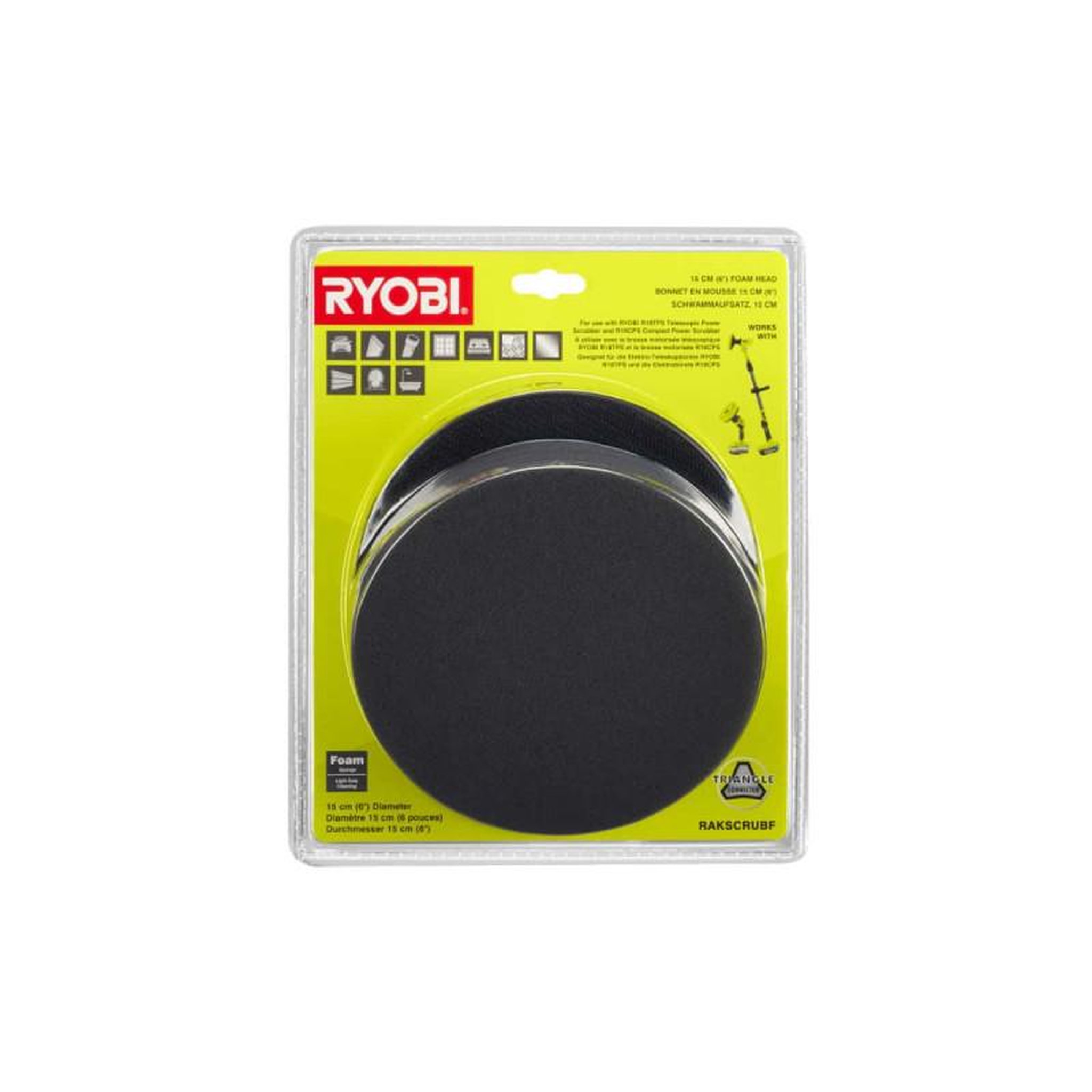 Voir la diapositive 4 : Ryobi Disque en mousse ryobi - rakscrubf