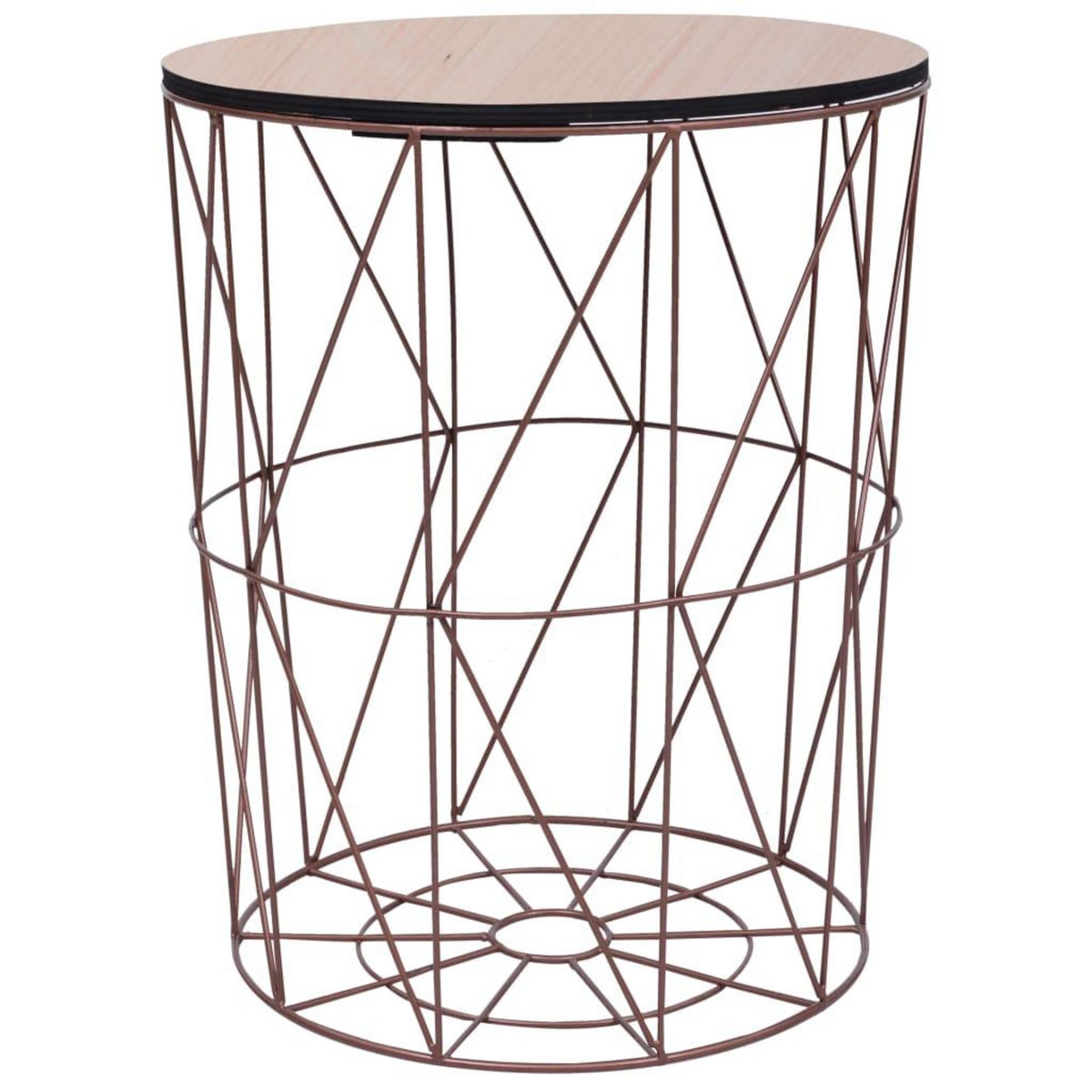 VIDAXL Table basse Cuivre Ø 47 cm