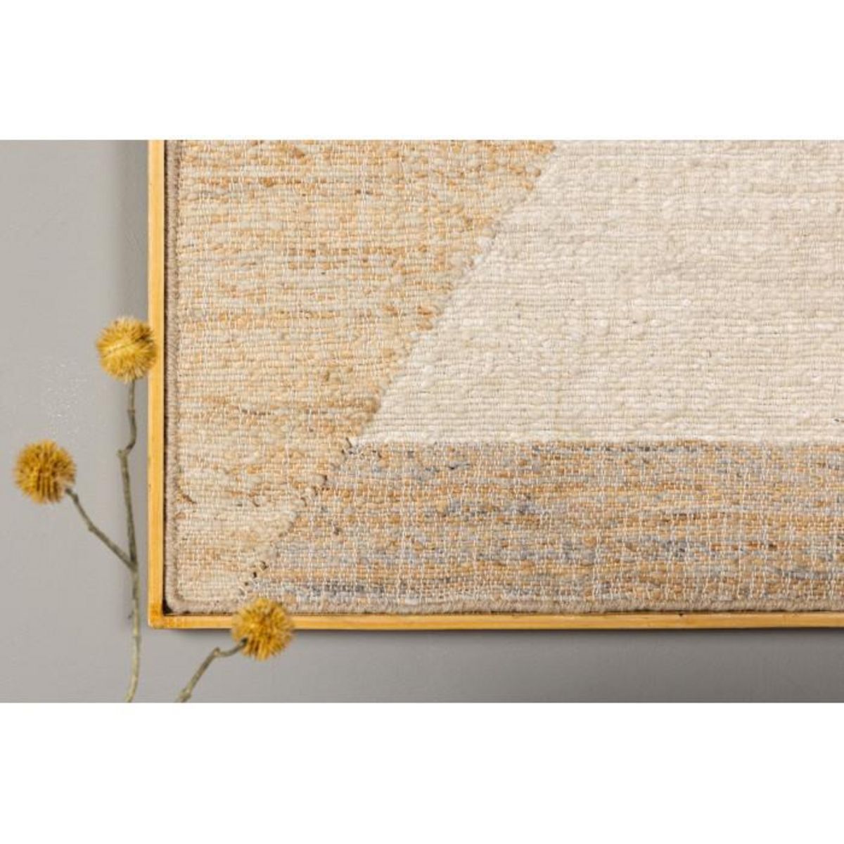 Paris Prix Tableau Tapis en Jute  Patricia  70x100cm Beige