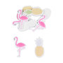 Voir la diapositive 1 : Paris Prix Lot de 10 Embellisseurs Adhésifs  Tropical  Blanc