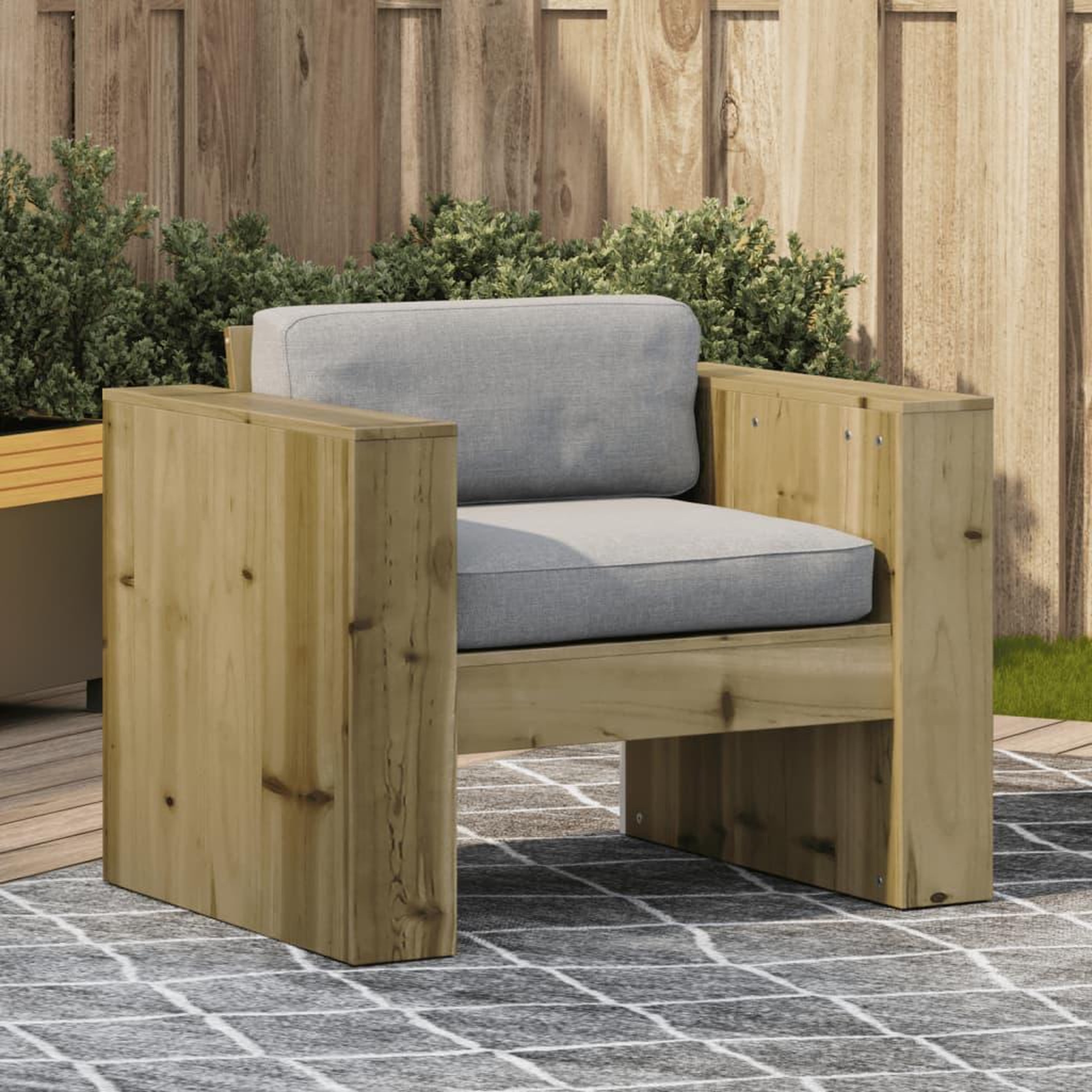 VIDAXL Canape de jardin 79x60x62 cm bois de pin impregne