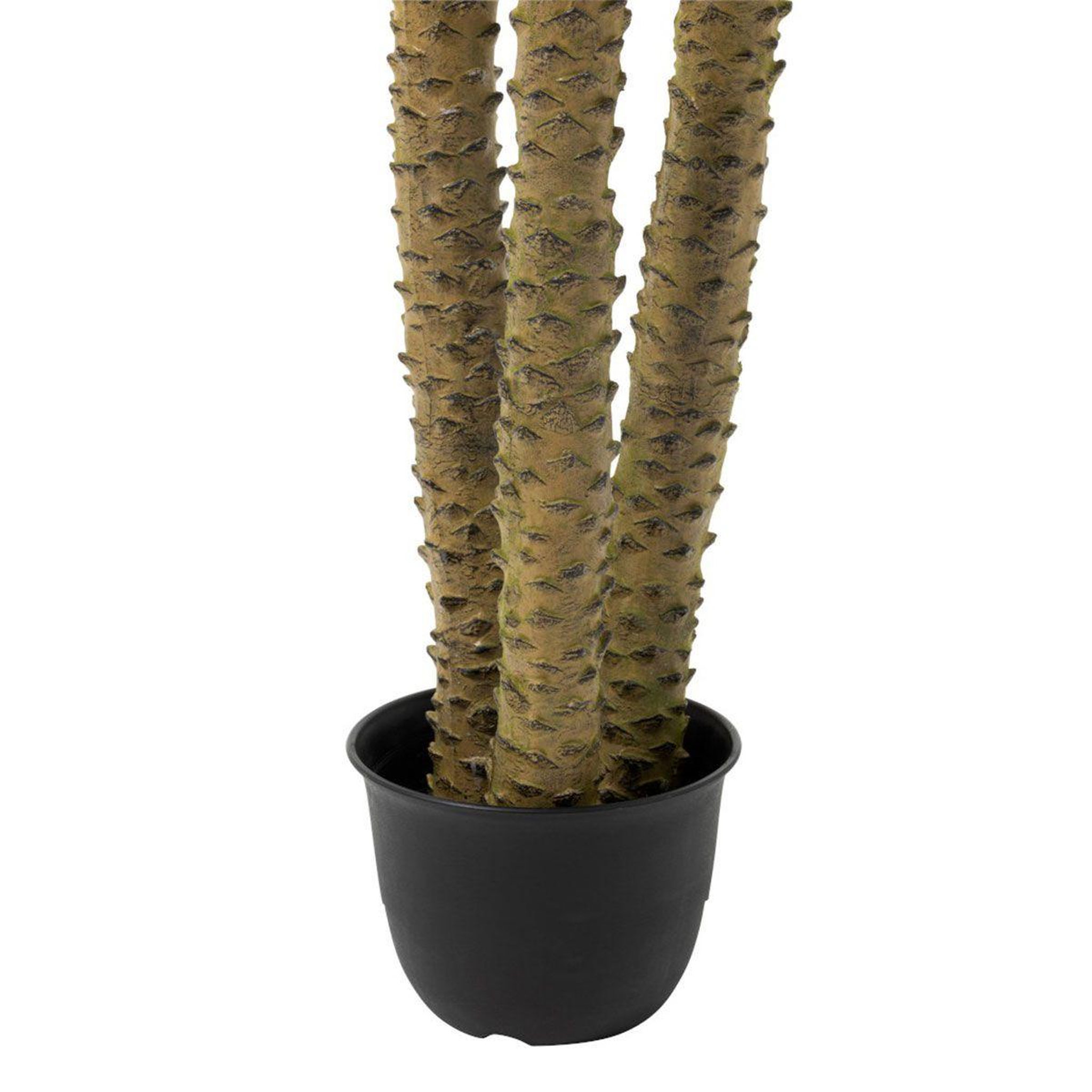 Voir la diapositive 2 : J-LINE Plante artificielle en pot  3 palmiers  300cm vert