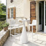 Voir la diapositive 2 : Habitat et Jardin Lot de 2 chaises hautes de jardin empilable  Vaena  - Blanc