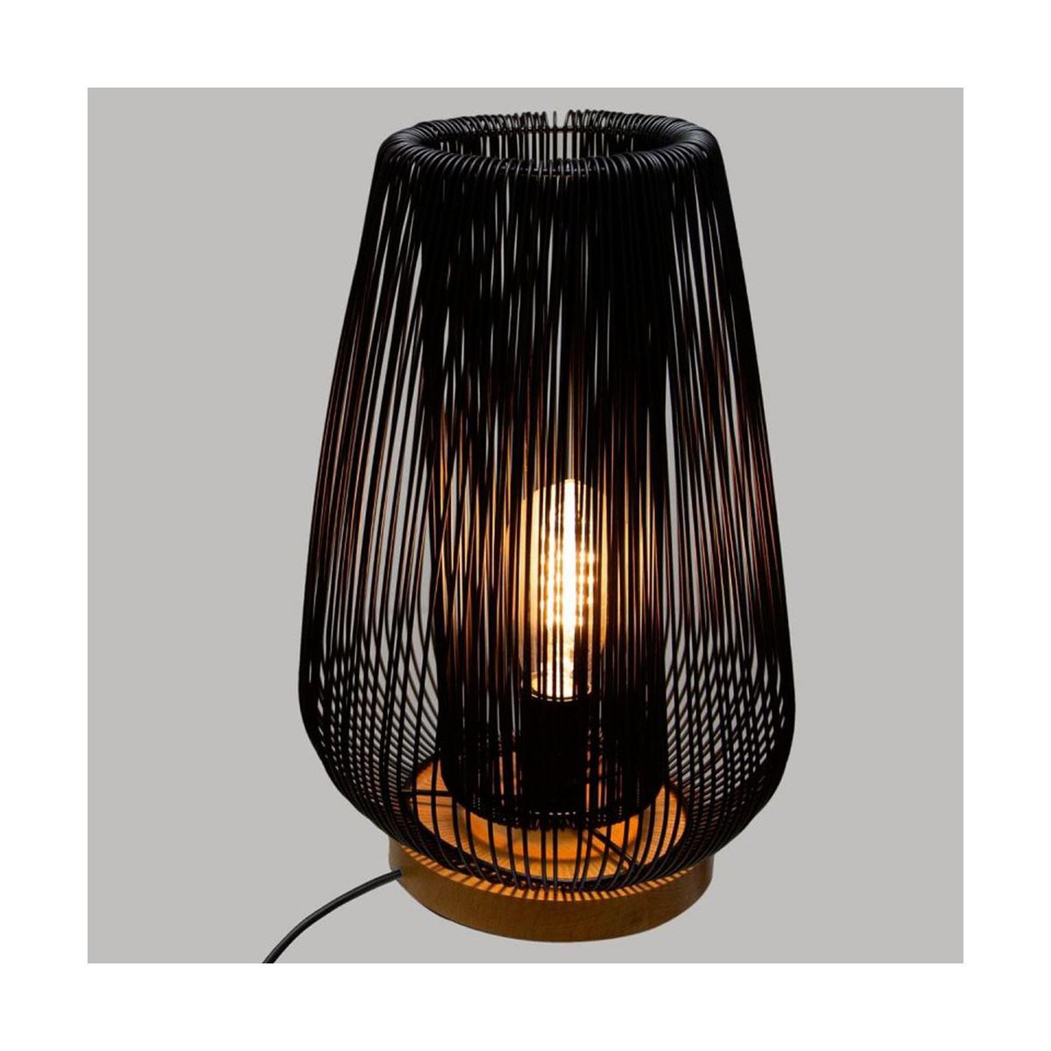 Voir la diapositive 2 : ATMOSPHERA Lampe à poser design en métal  noda  40cm noir