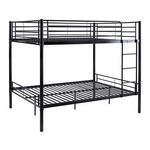 Habitat et Jardin Lit superposé double  Adam  - Sommier inclus - 140 x 190 cm - Noir