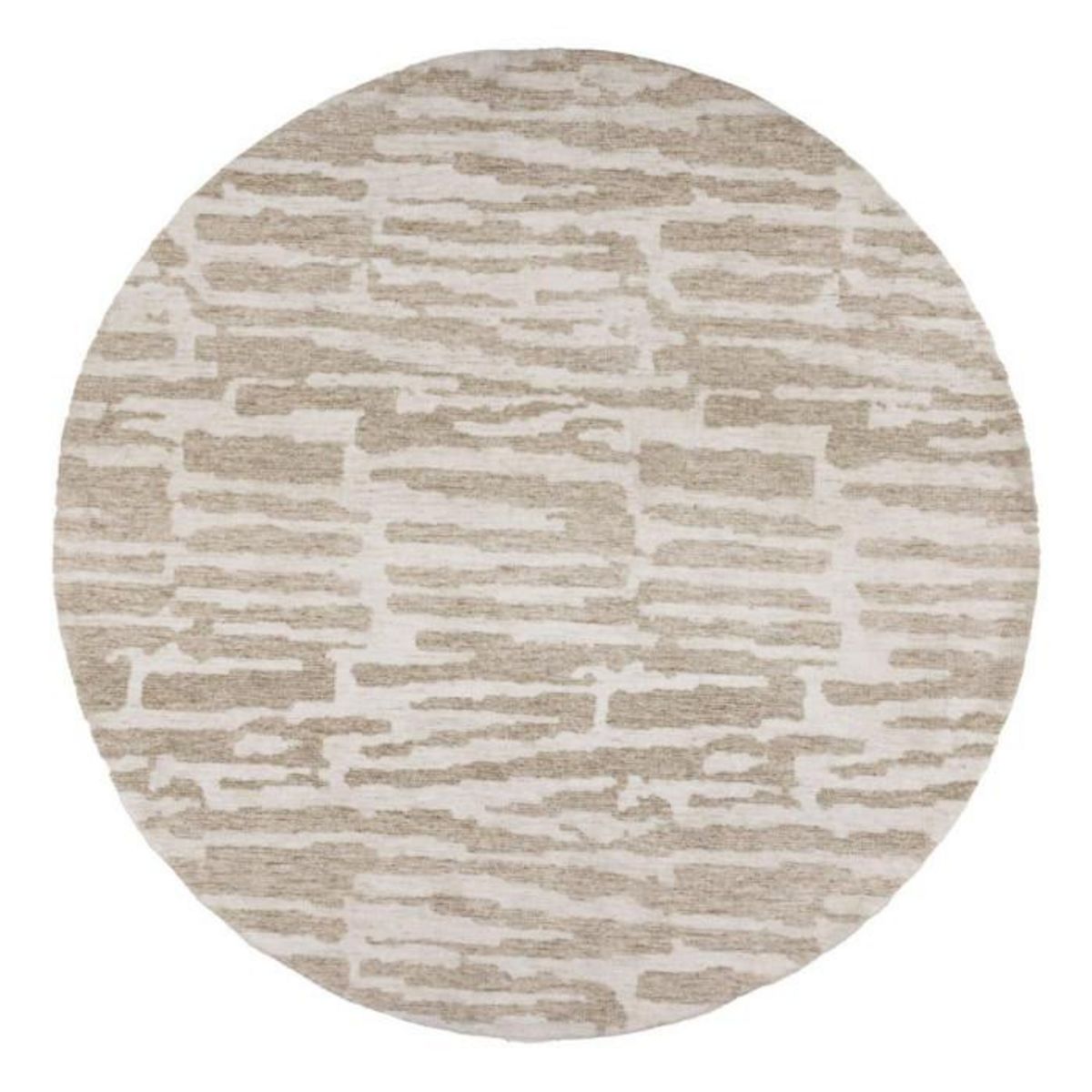 Paris Prix Tapis Déco Rond  Milos  200cm Beige