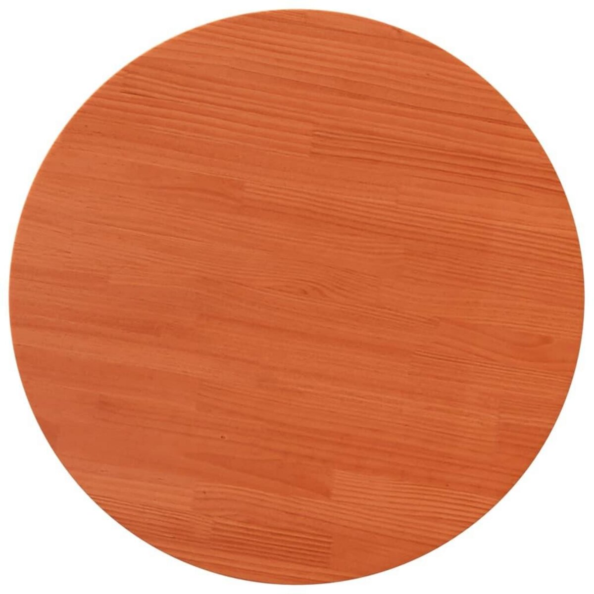 VIDAXL Dessus de table rond cire marron Ø90x2,5 cm bois de pin massif