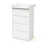 Voir la diapositive 3 : WEBABY Commode 4 tiroirs avec plan a langer 70
