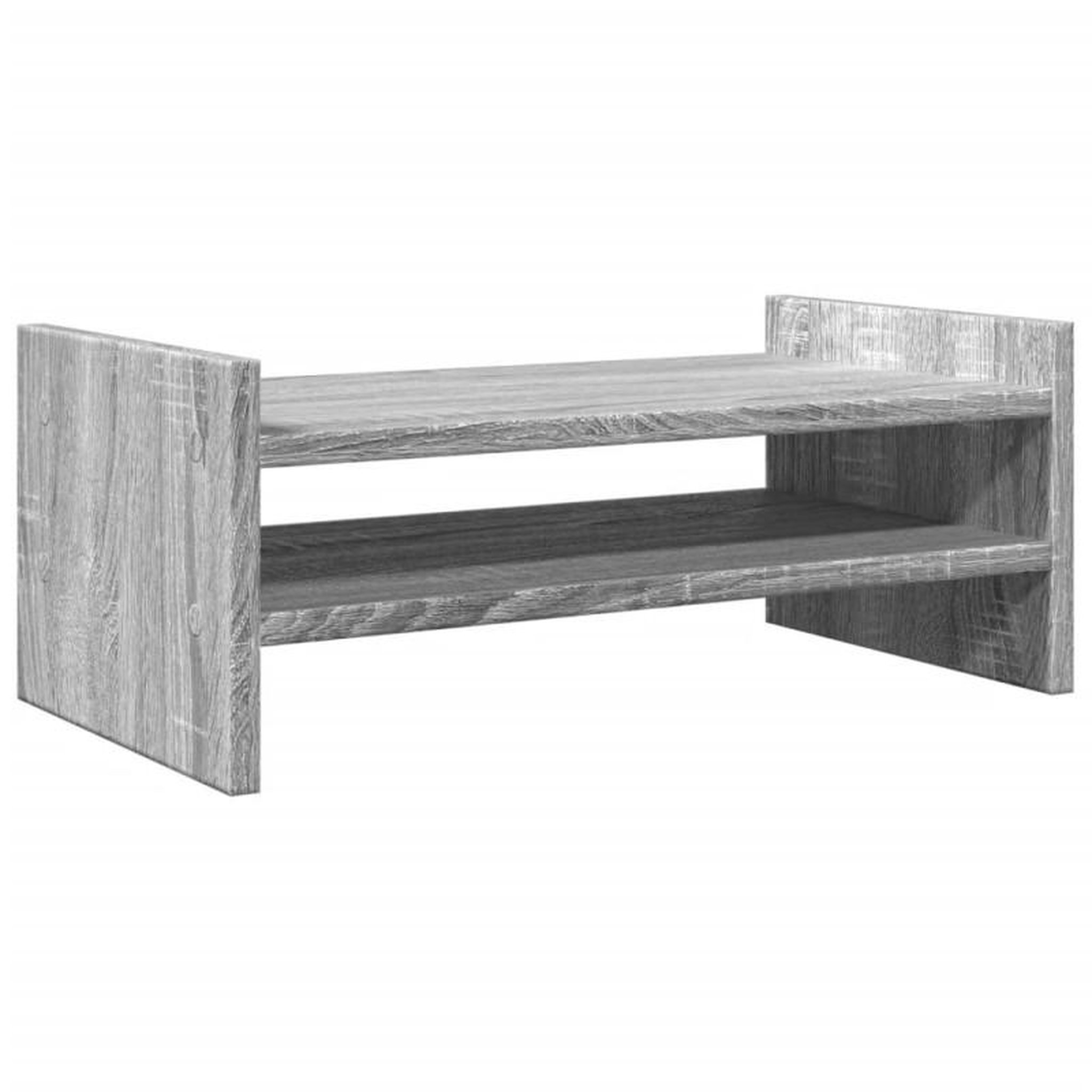 Voir la diapositive 6 : VIDAXL Support de moniteur sonoma gris 50x27x20 cm bois d ingénierie