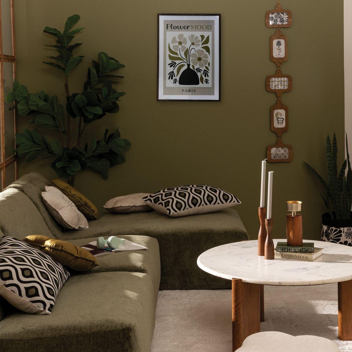 ATMOSPHERA Pêle-mêle 5 photos en bois ISAURA - Marron