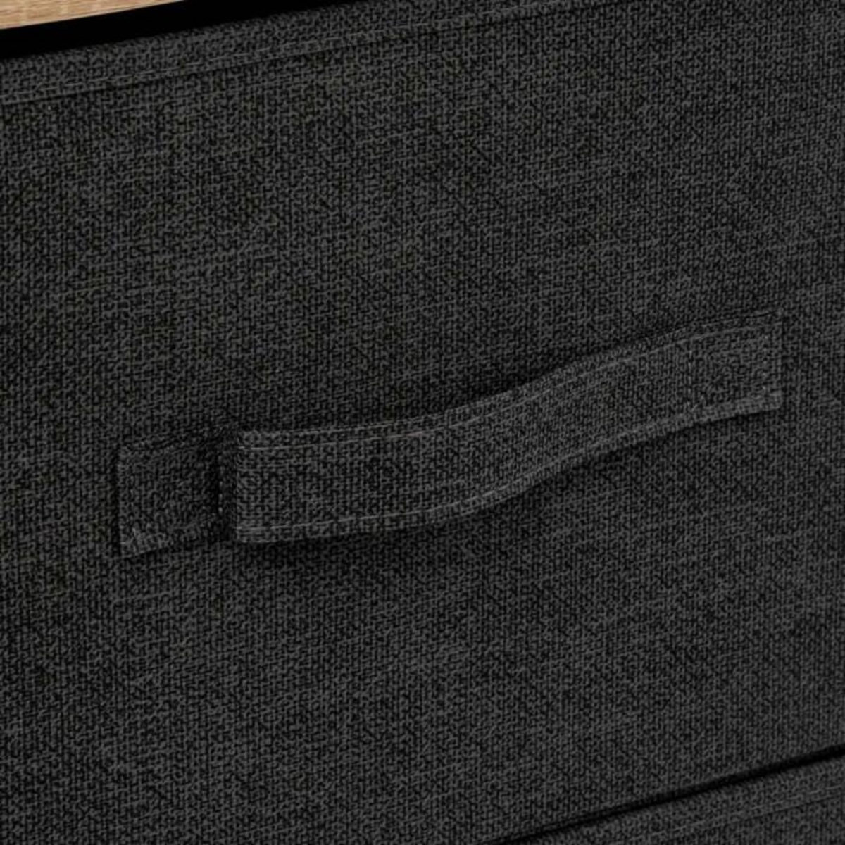 FIVE Meuble de Rangement 5 Tiroirs  Tissa  114cm Gris Foncé