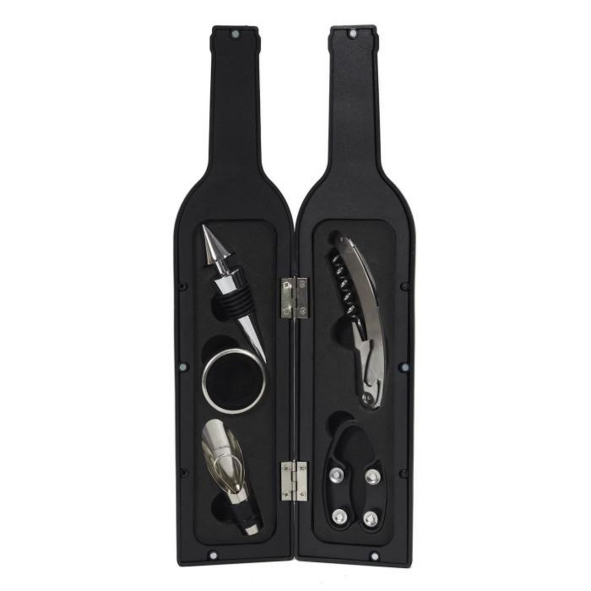 Paris Prix Coffret Vin  5 Accessoires  32cm Noir