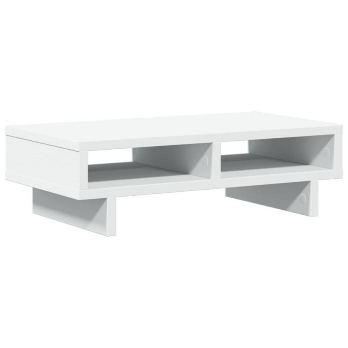 VIDAXL Support de moniteur blanc 50x27x15 cm bois d ingénierie