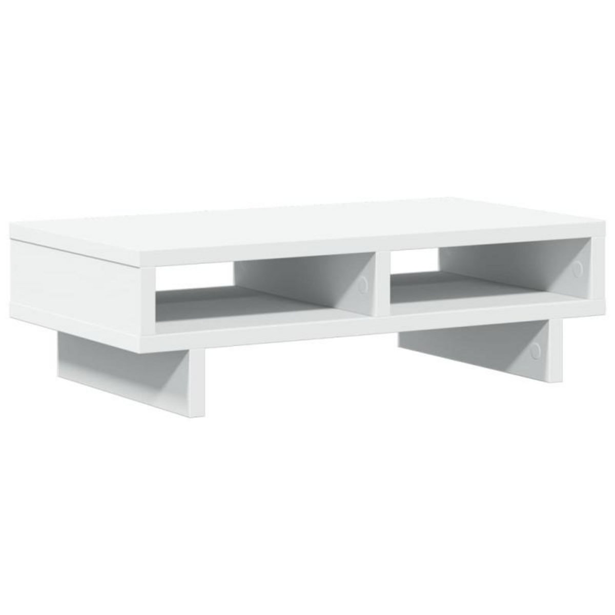 VIDAXL Support de moniteur blanc 50x27x15 cm bois d ingénierie
