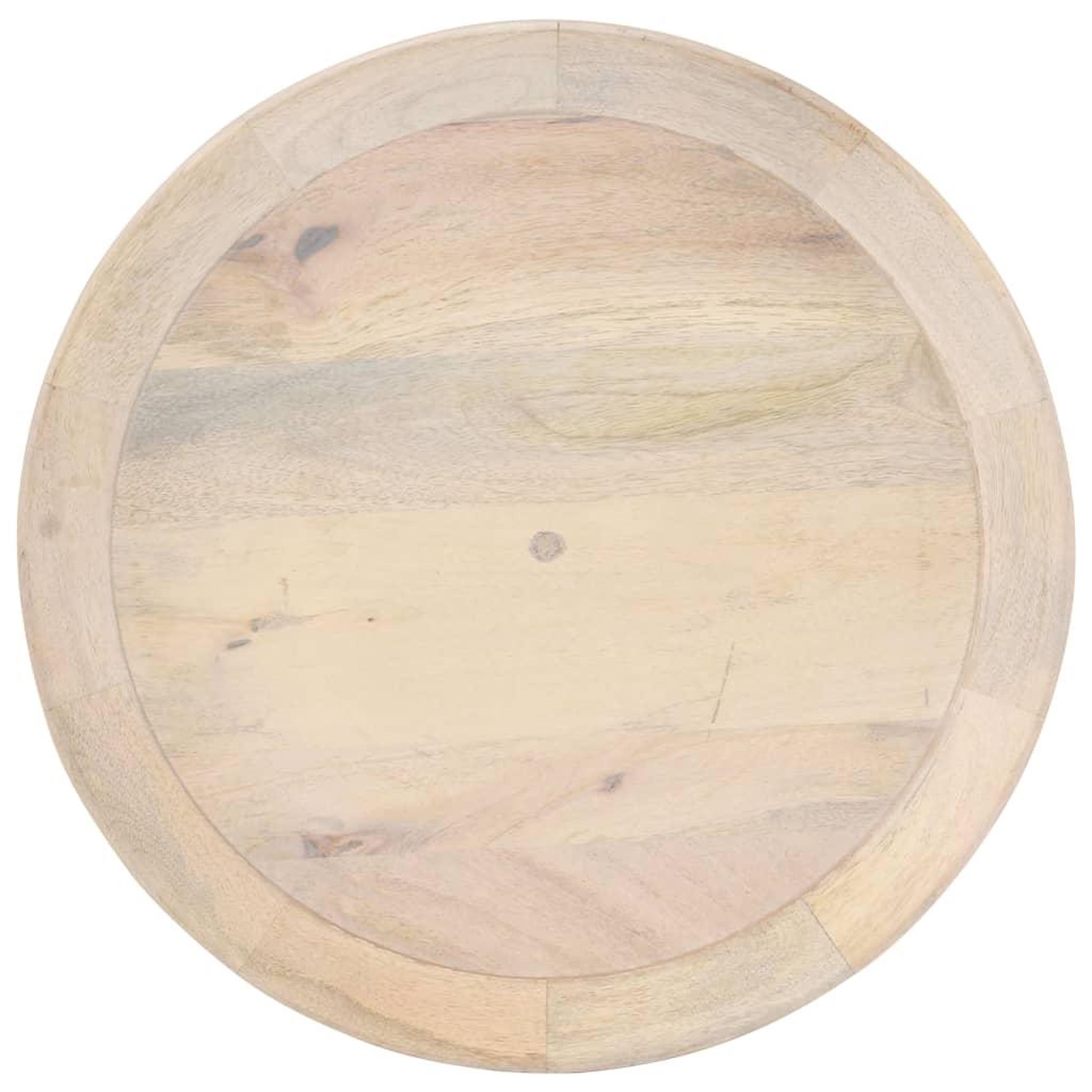 Voir la diapositive 2 : VIDAXL Table d'appoint Ø50x55 cm Bois de manguier massif