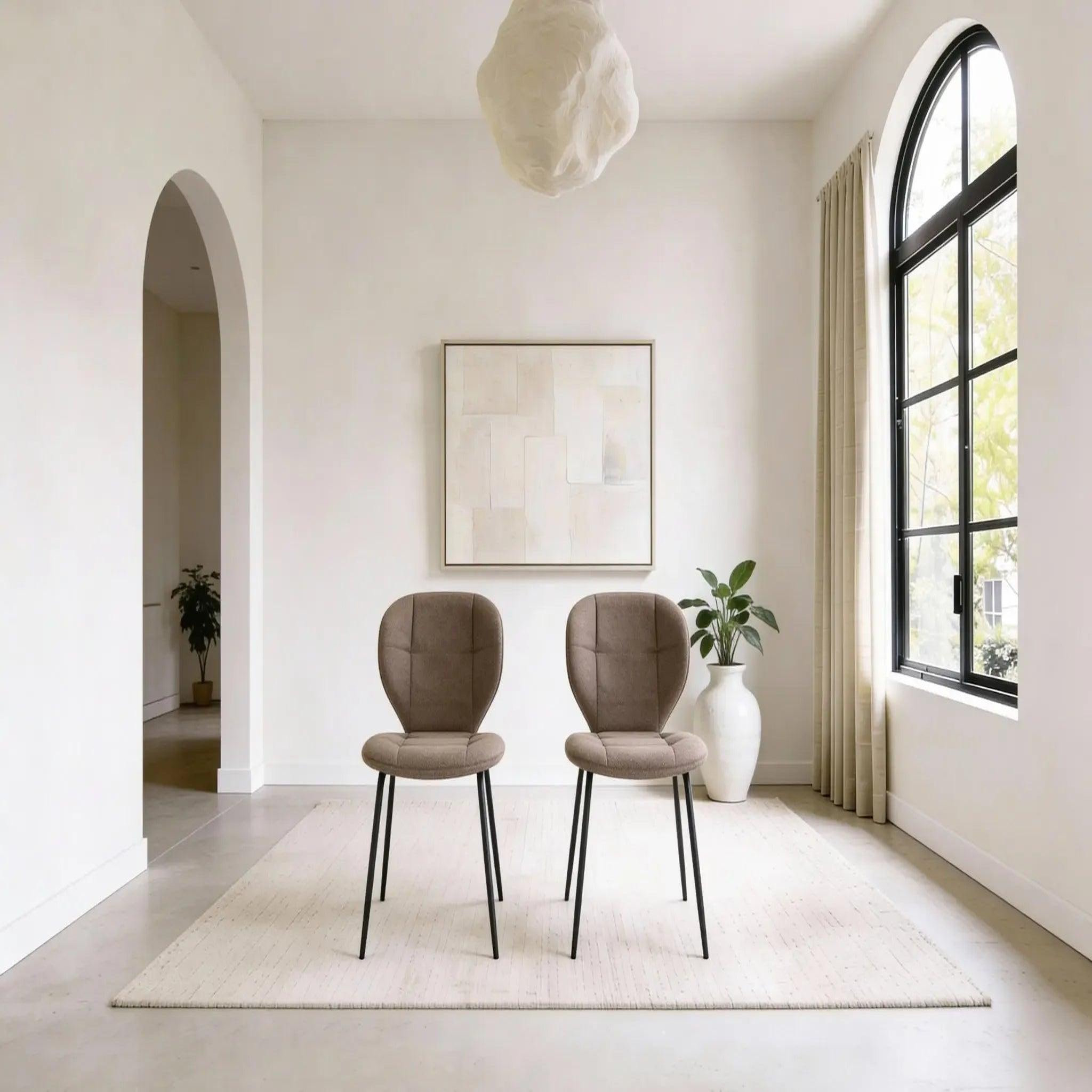 Voir la diapositive 2 : CASANOVA PARIS Porto - lot de 2 chaises pieds en métal noir