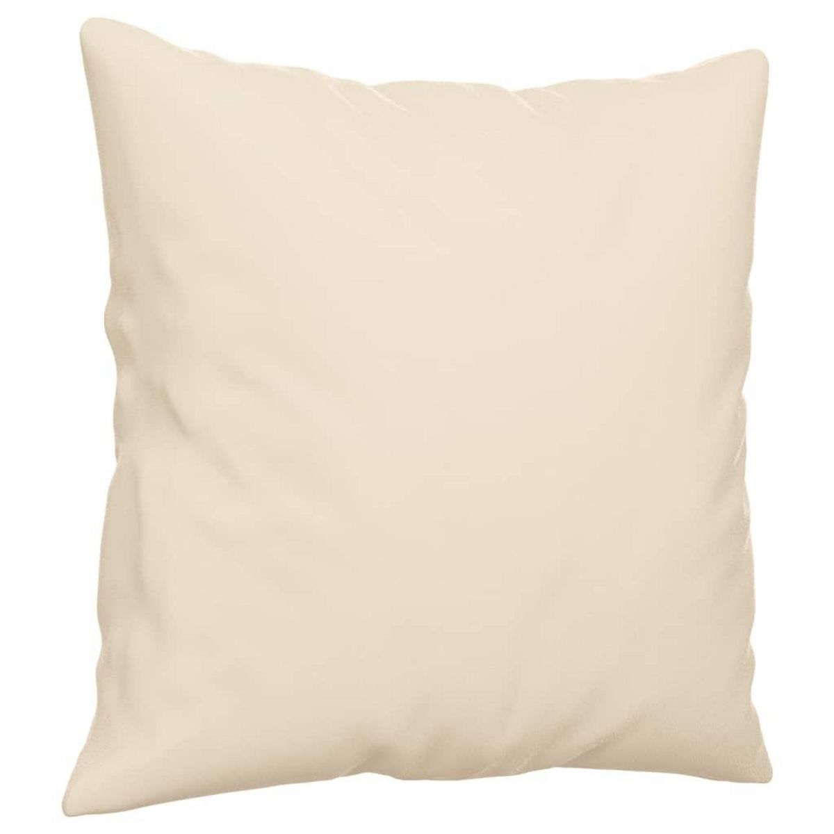 VIDAXL Ensemble de canapes 2 pcs avec coussins Beige Tissu microfibre