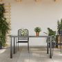 Voir la diapositive 3 : VIDAXL Table de jardin Noir 150x90x74 cm Aluminium et verre