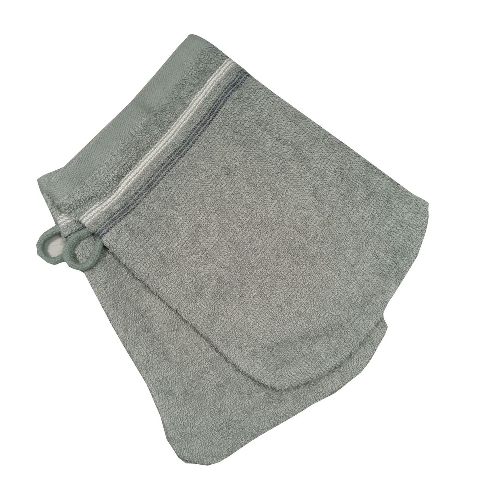 Voir la diapositive 2 : ACTUEL Lot de 2 gants de toilette unis en coton 360 g/M² FANCY