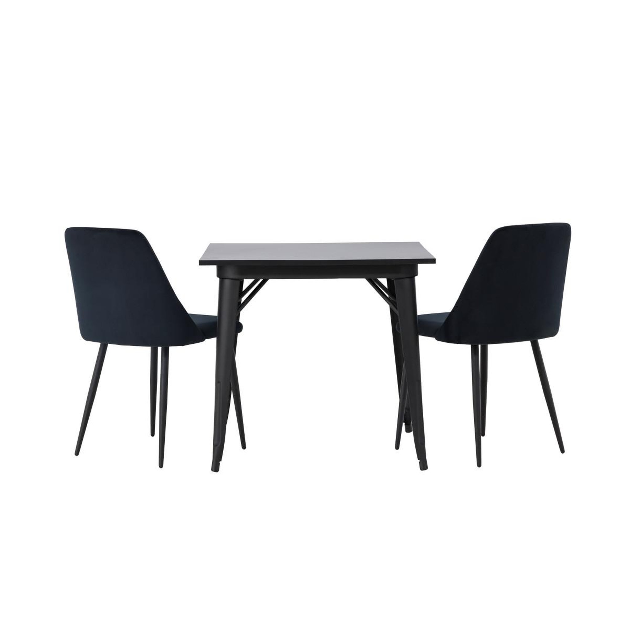 Voir la diapositive 4 : Paris Prix Ensemble table à manger & 2 chaises  tempe & night  80cm noir