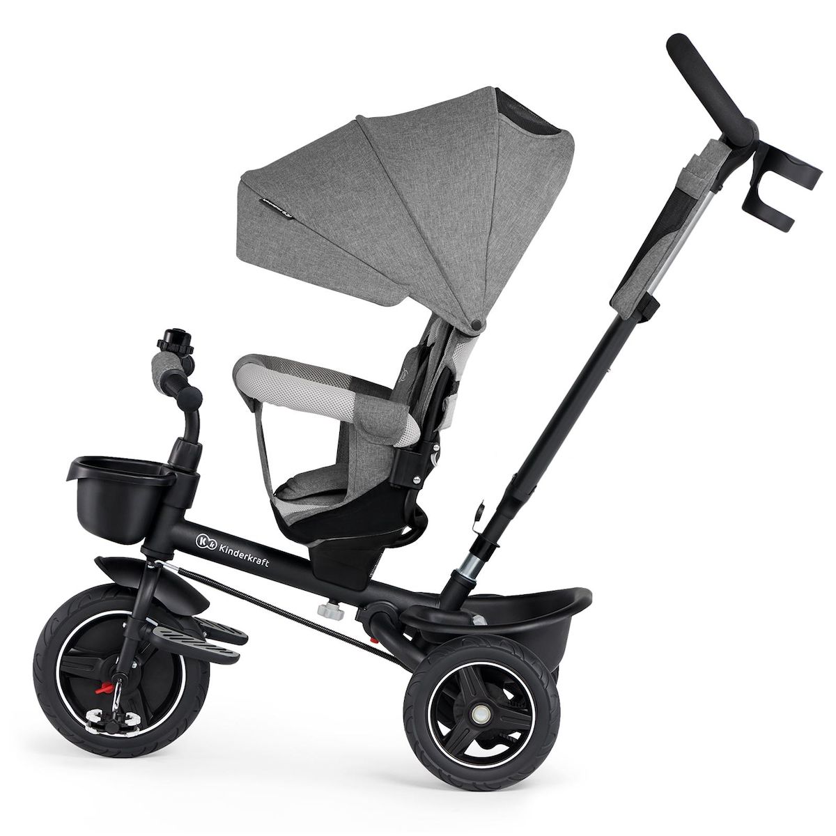 KINDERKRAFT Tricycle Spinstep 5 en 1 avec siège rotatif et protection UPF50+