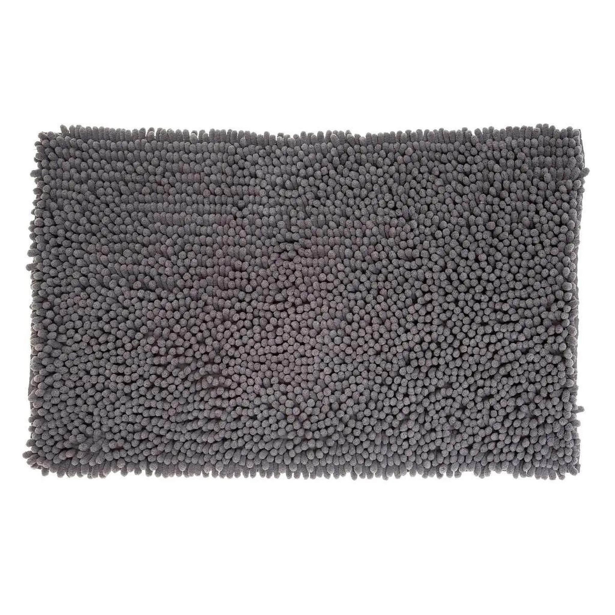 Voir la diapositive 1 : FIVE Tapis de salle de bain maxi  chenille  50x80cm gris