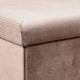 Voir la diapositive 2 : The Home Deco Factory Coffre banc pliable design velours Giulia