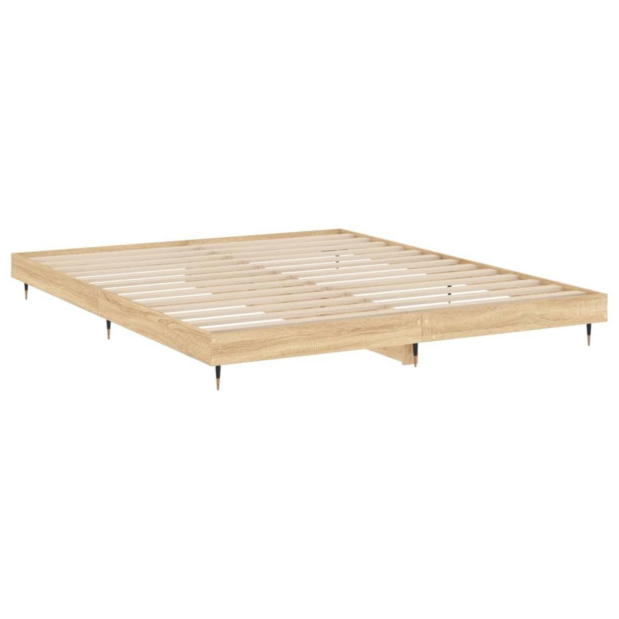 Voir la diapositive 5 : VIDAXL Cadre de lit sans matelas chene sonoma 120x200 cm