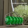 Voir la diapositive 6 : OUTSUNNY Aérateur de gazon rouleau aérateur de pelouse acier galvanisé PP vert