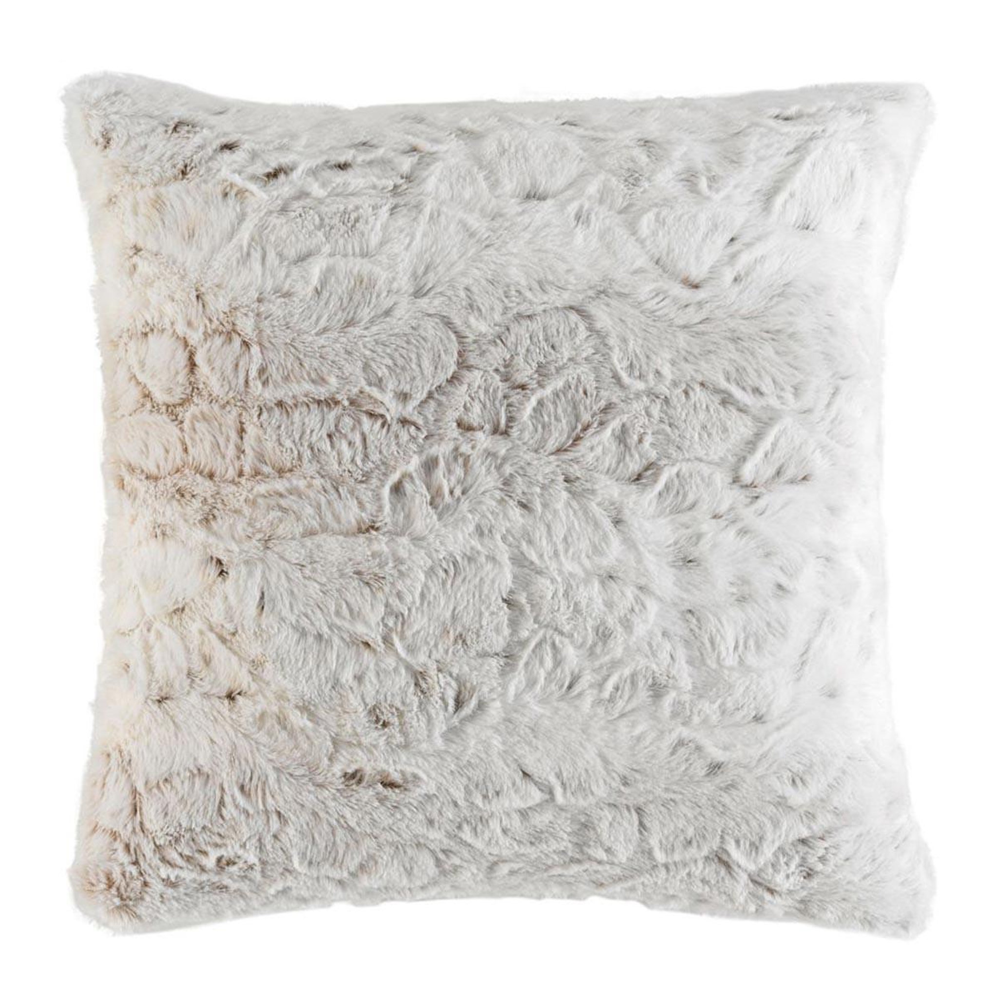 Douceur d'Intérieur Coussin imitation fourrure  alaska  45x45cm naturel