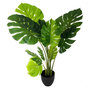 Voir la diapositive 1 : ATMOSPHERA Plante Artificielle en Pot  Philodendron  110cm Vert