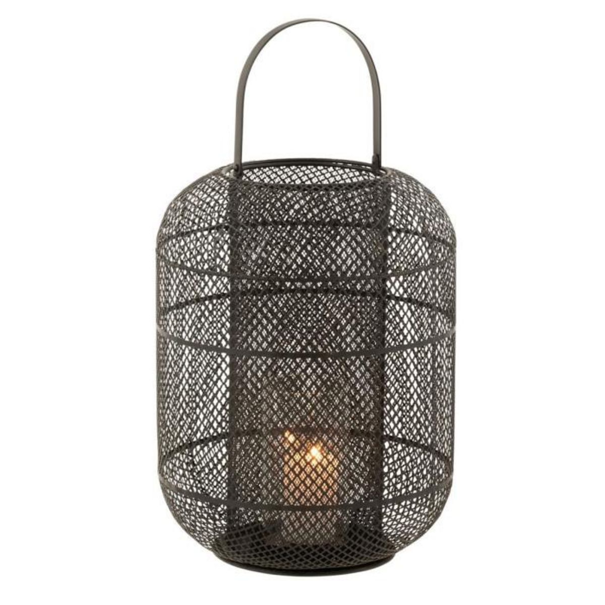 Paris Prix Lanterne Déco en Métal  Donny  51cm Noir