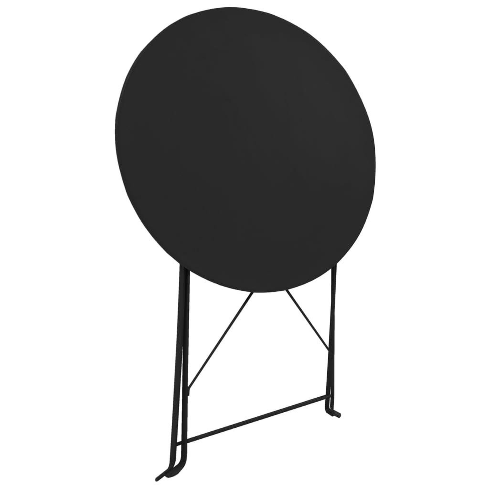Voir la diapositive 3 : VIDAXL Ensemble de bistro 3 pcs Acier Noir