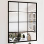 Voir la diapositive 1 : VIDAXL Miroir mural noir 80x60 cm metal