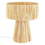 Voir la diapositive 1 : ATMOSPHERA Lampe à Poser en Raphia  Orane  34cm Naturel