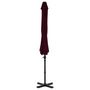 Voir la diapositive 4 : VIDAXL Parasol de jardin en porte-a-faux avec mat en aluminium rouge