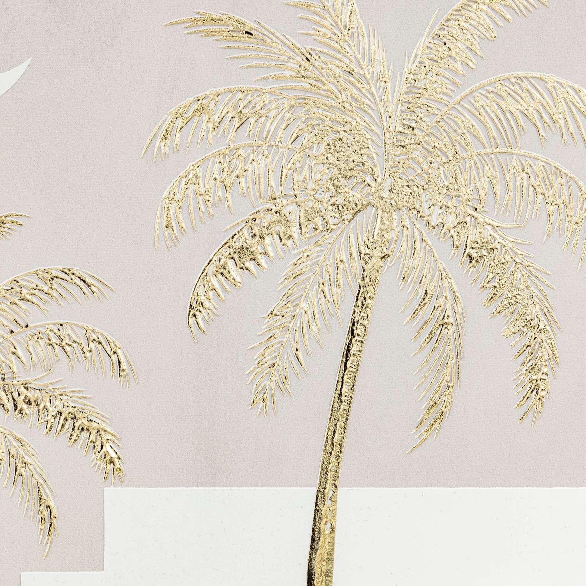Voir la diapositive 3 : ATMOSPHERA Toile imprimée encadrée medina - 45 x 60 cm - beige et doré